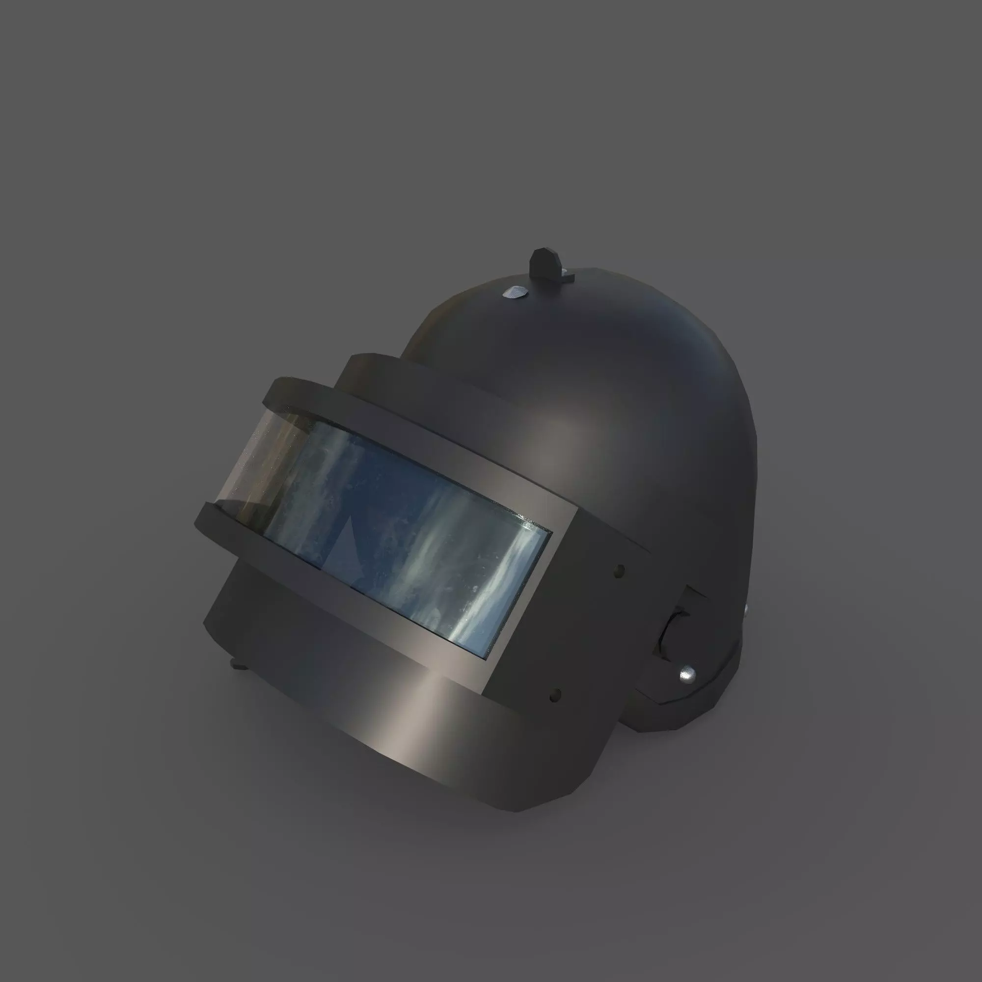Combat Helmet Low-poly 3D model_0