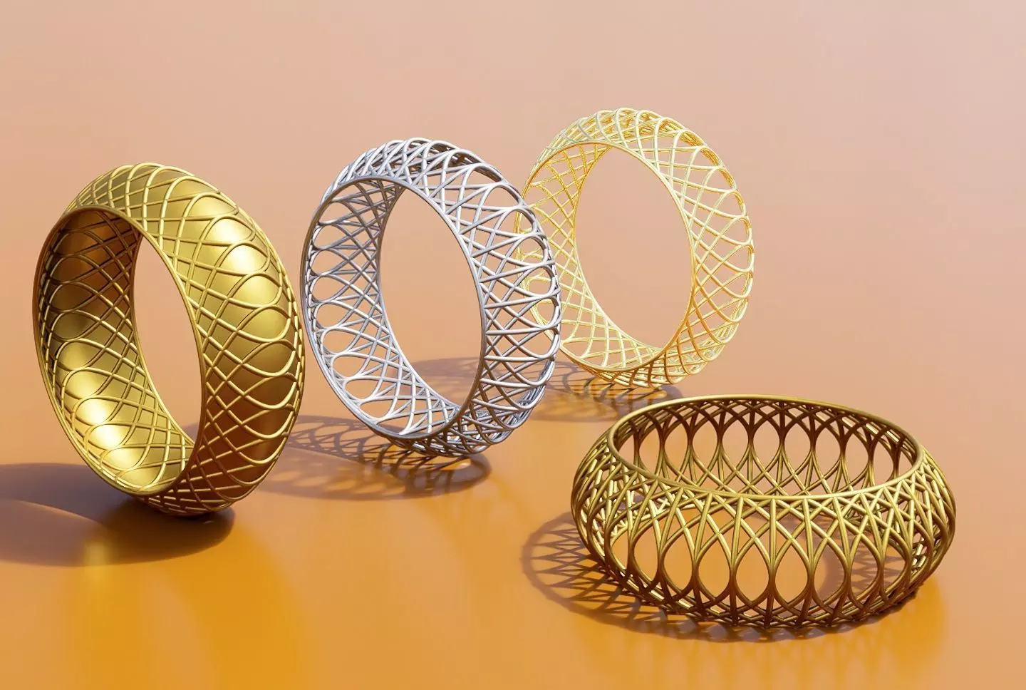 Jewellery Bracelet-Ring 3D model