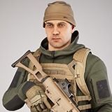Casual Soldier 28 Low-poly 3D model_5