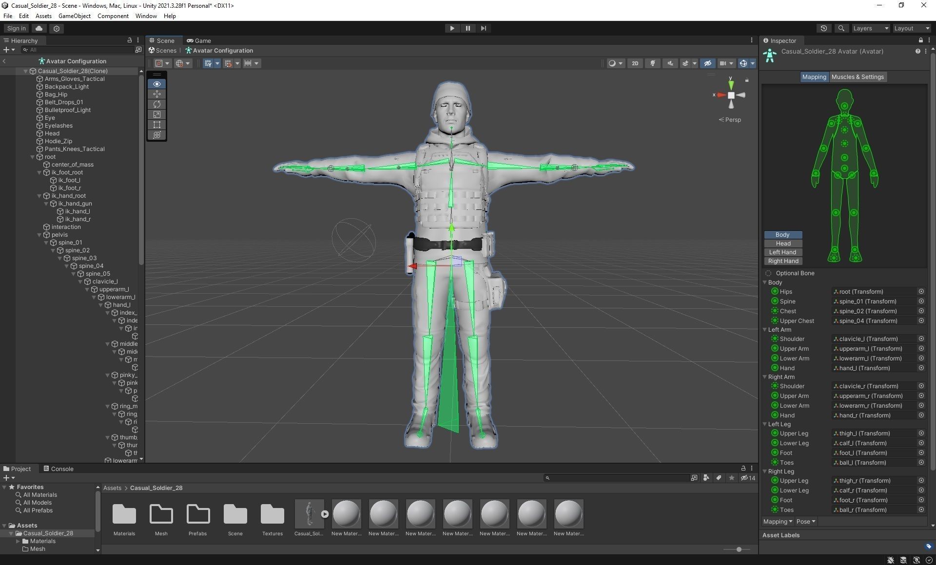 Casual Soldier 28 Low-poly 3D model_3