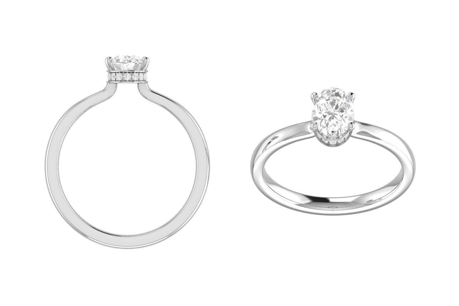 Oval hidden Halo 3D print model_4