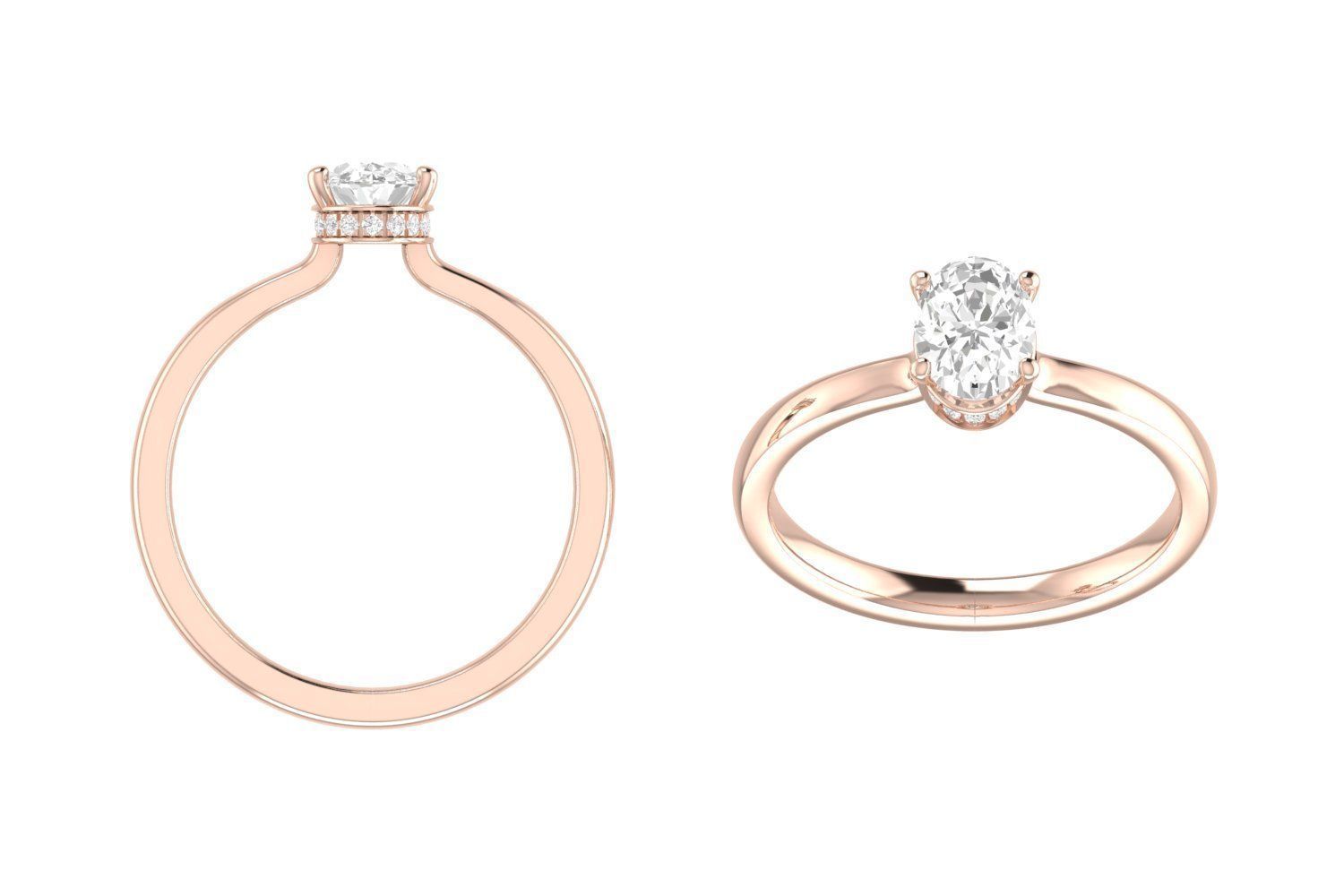 Oval hidden Halo 3D print model_5