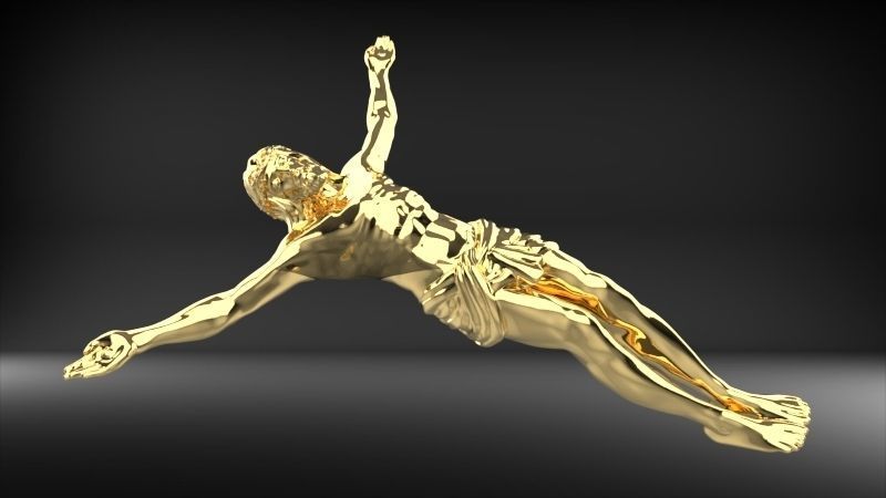 Jesus Christ Crucifix Crucifixion Jewelry pendant 3D print model_21