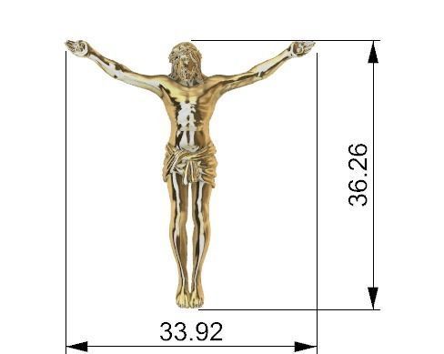 Jesus Christ Crucifix Crucifixion Jewelry pendant 3D print model_10