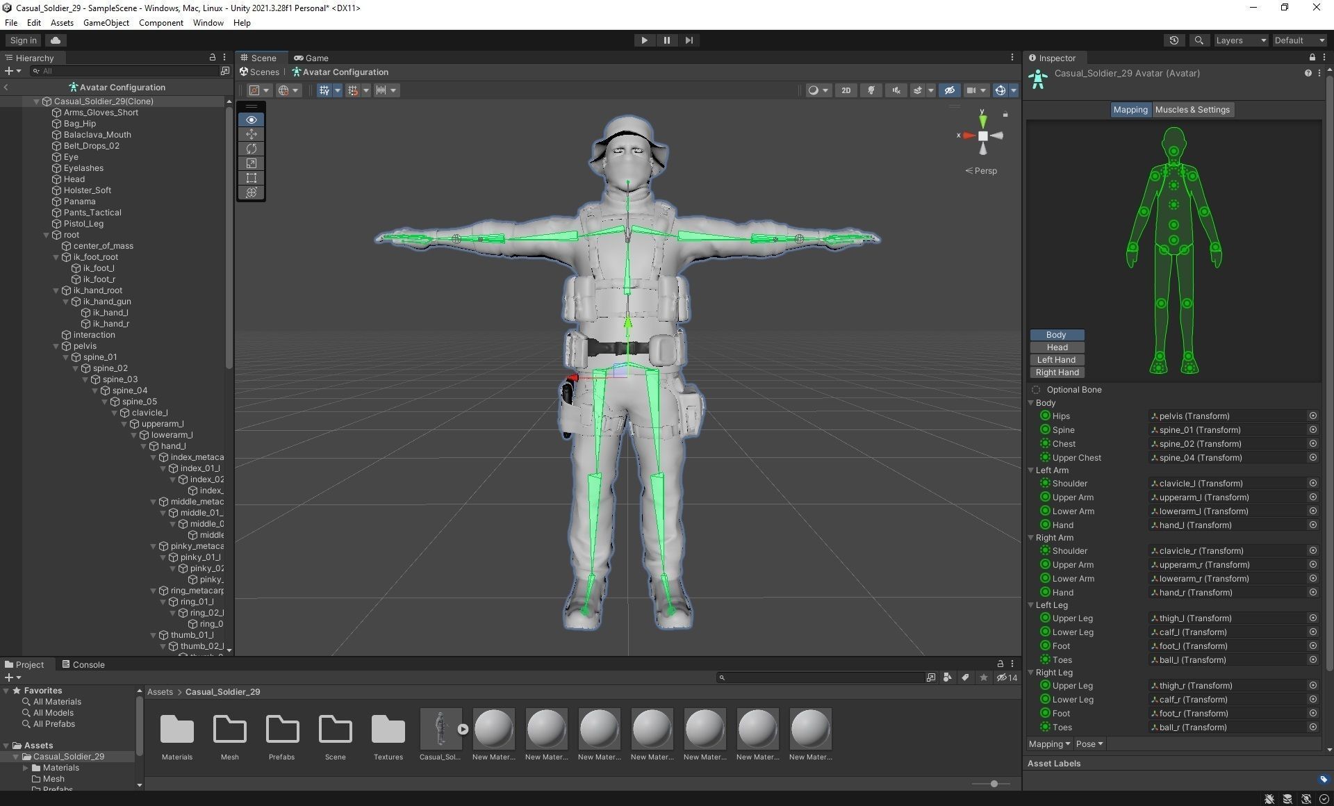 Casual Soldier 29 Low-poly 3D model_3