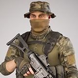 Casual Soldier 29 Low-poly 3D model_5