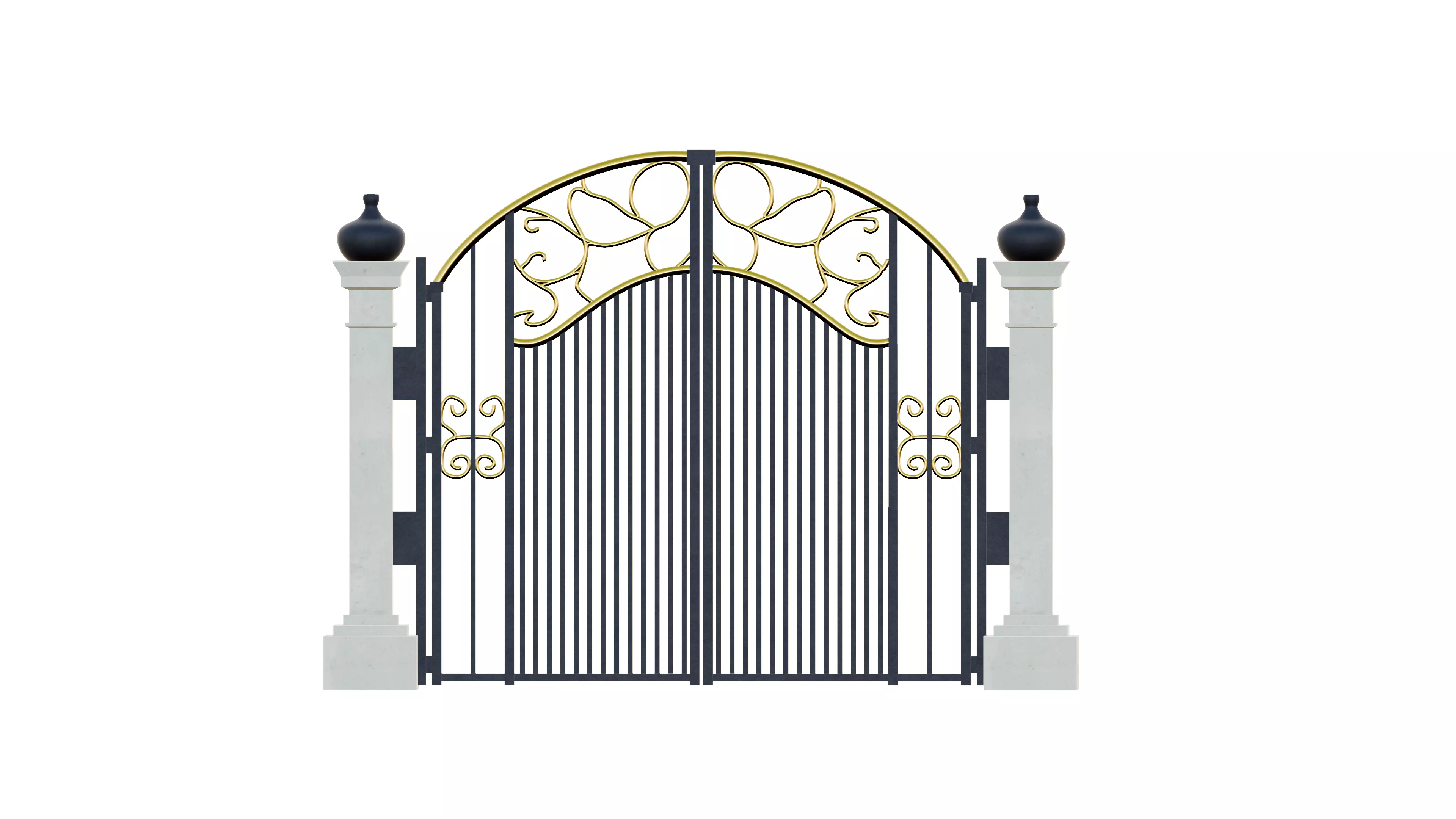 Vintage Iron Gate 3D Download 3D print model