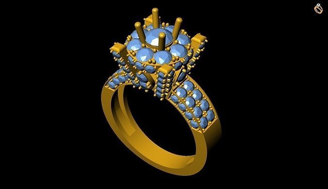 Girl Ring 3D print model