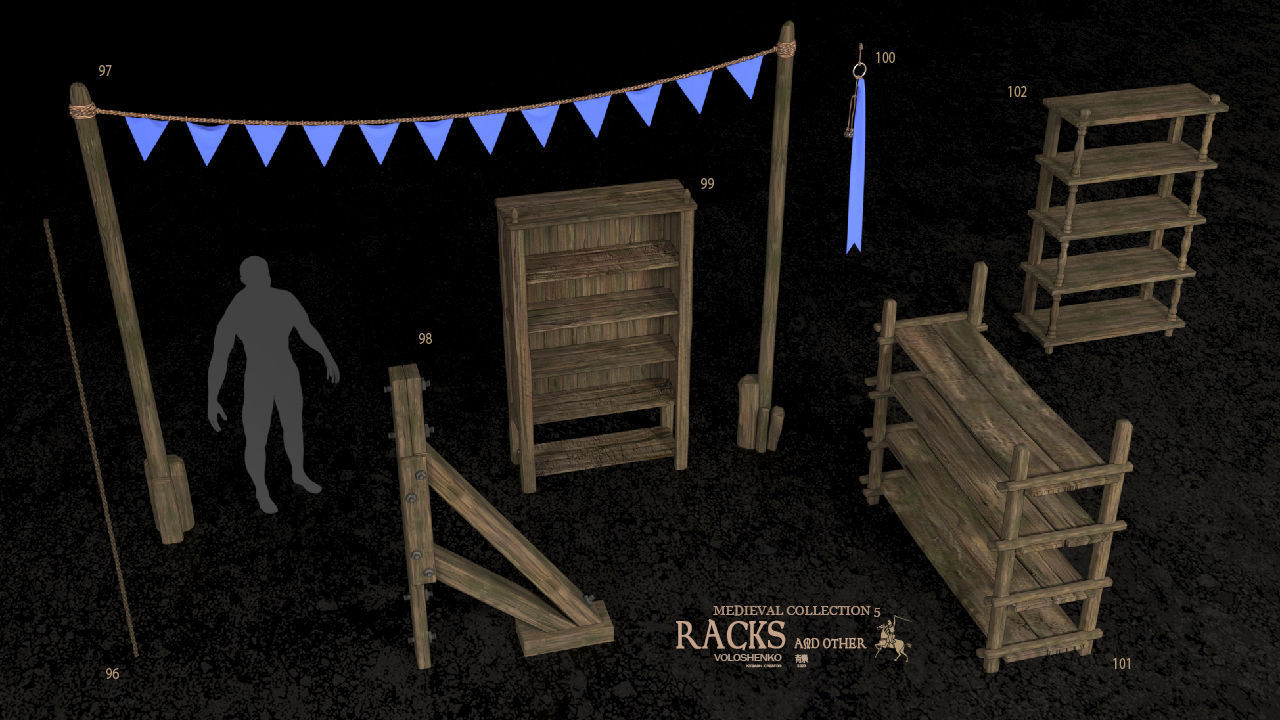 Medieval Collection 5 3D model_6