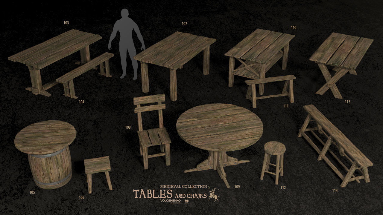 Medieval Collection 5 3D model_7