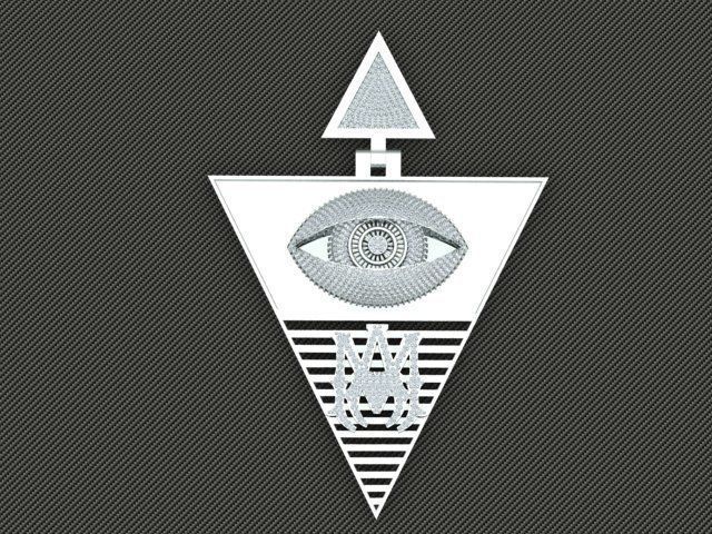 Illuminati Custom Pendant 3D print model_2