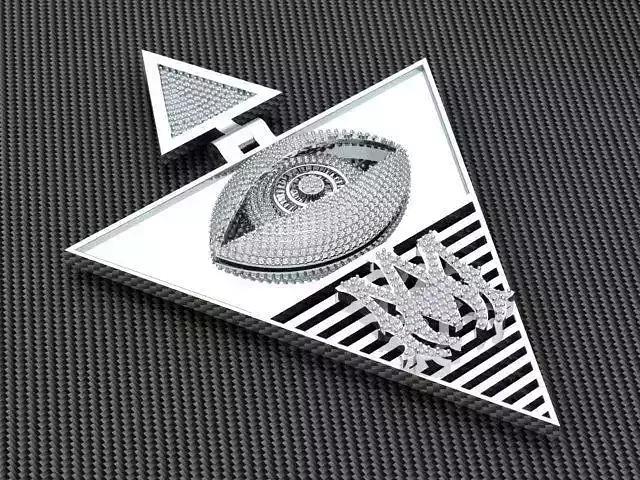 Illuminati Custom Pendant 3D print model