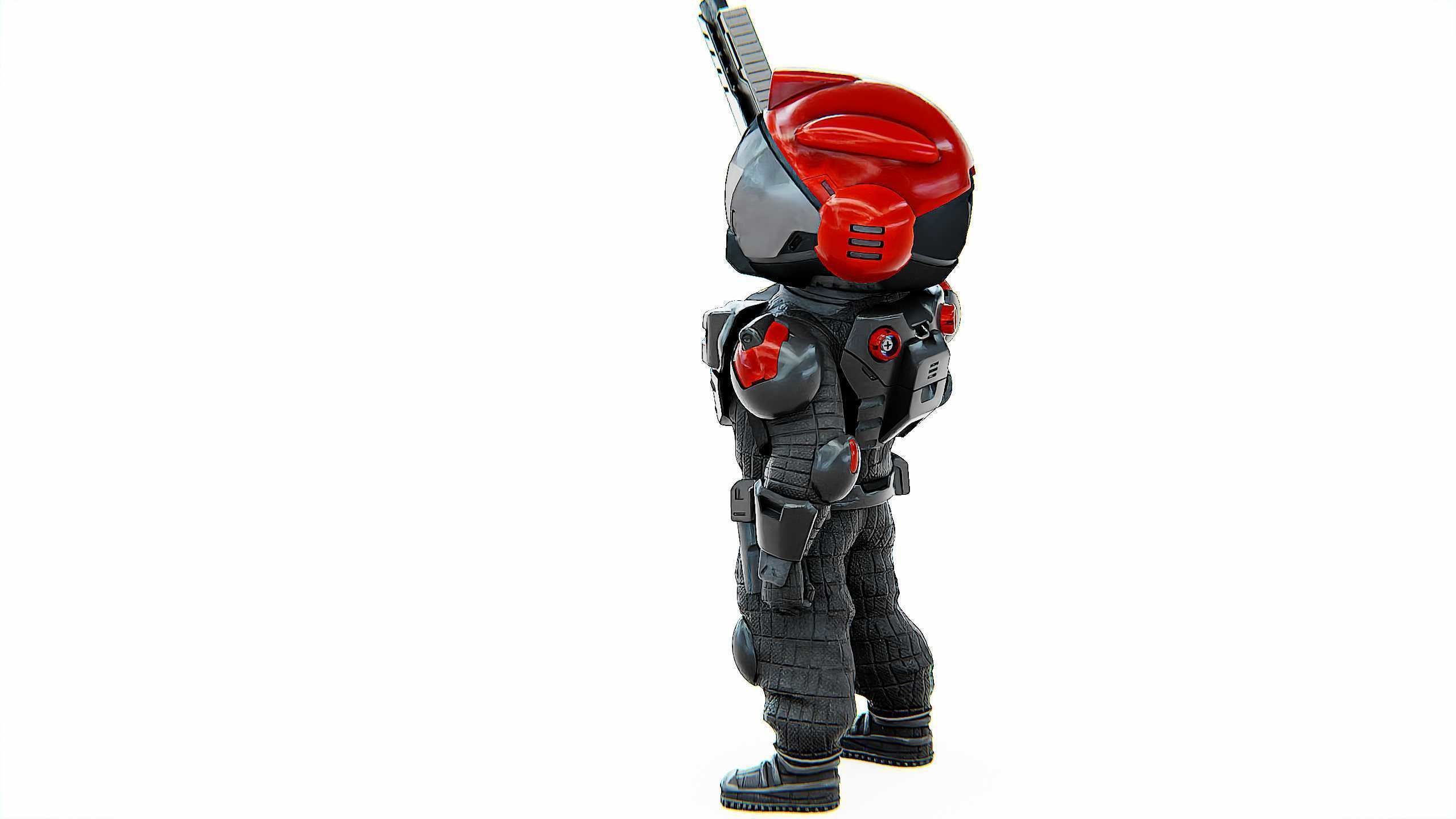 CYBER SOLDIER XC-900 Rigged for Unreal Engine - Unity - MIXAMO 3D model_17