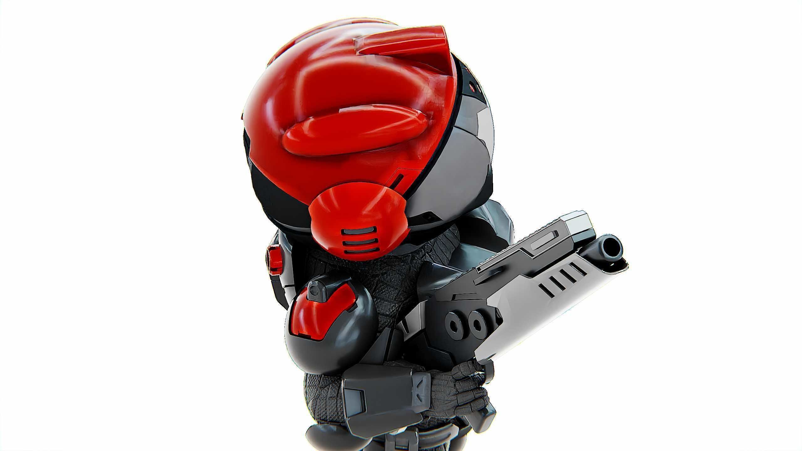 CYBER SOLDIER XC-900 Rigged for Unreal Engine - Unity - MIXAMO 3D model_24