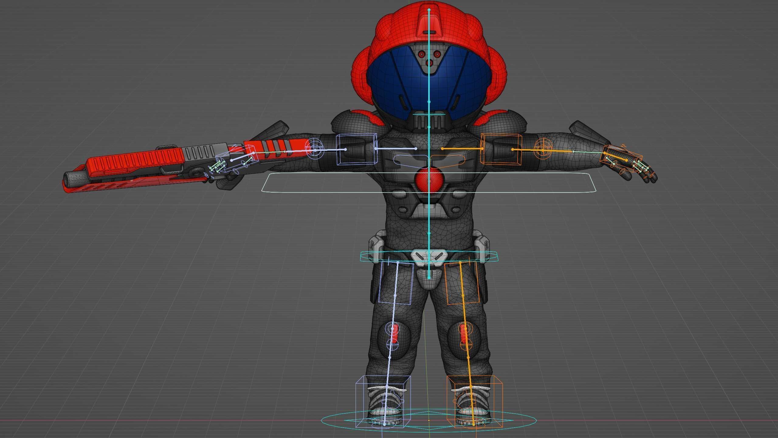 CYBER SOLDIER XC-900 Rigged for Unreal Engine - Unity - MIXAMO 3D model_39
