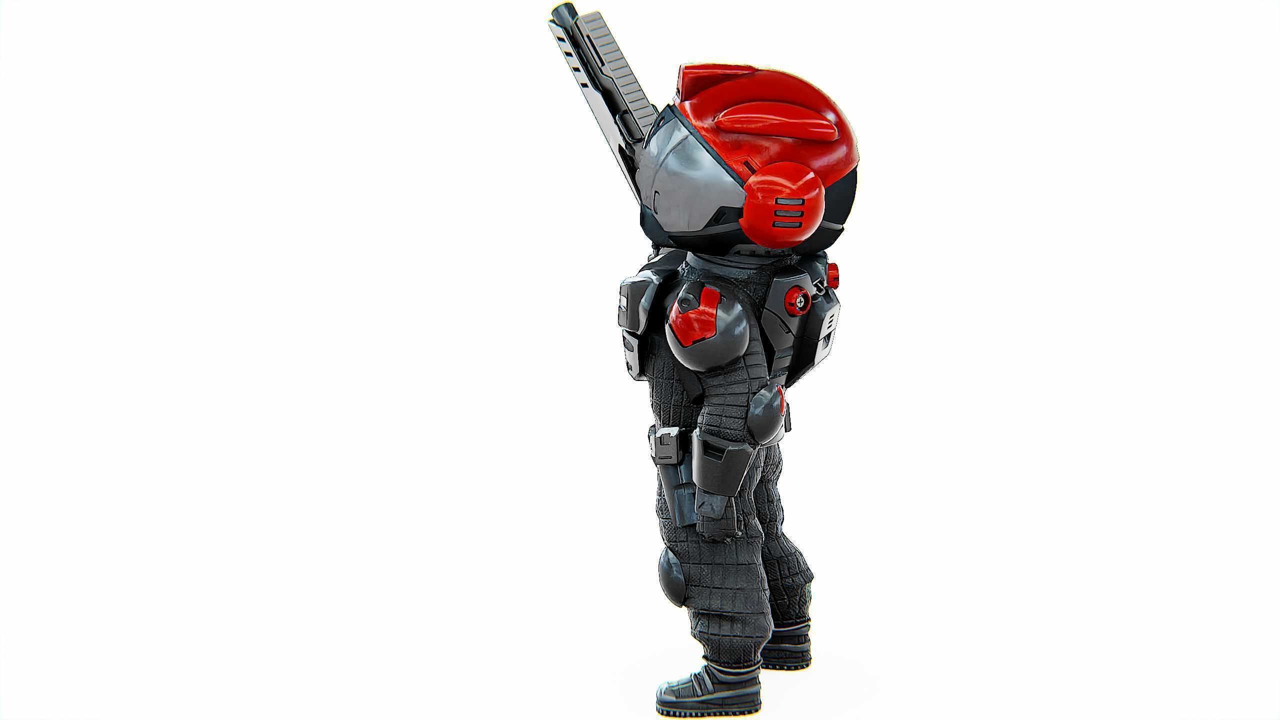 CYBER SOLDIER XC-900 Rigged for Unreal Engine - Unity - MIXAMO 3D model_18