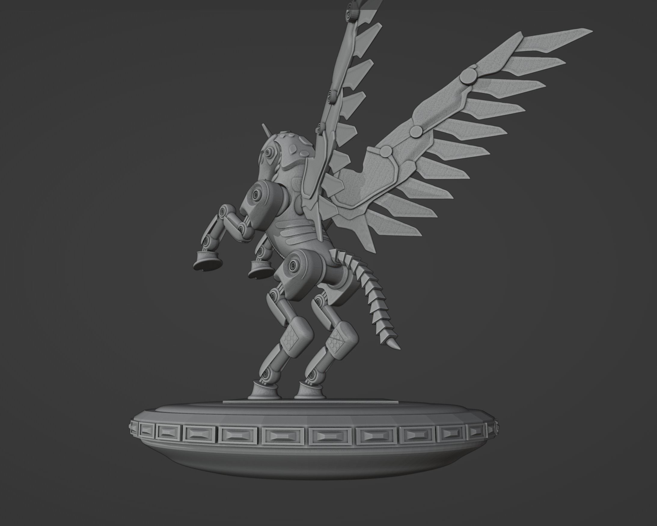 Mechanical Pegasus 3D print model_6