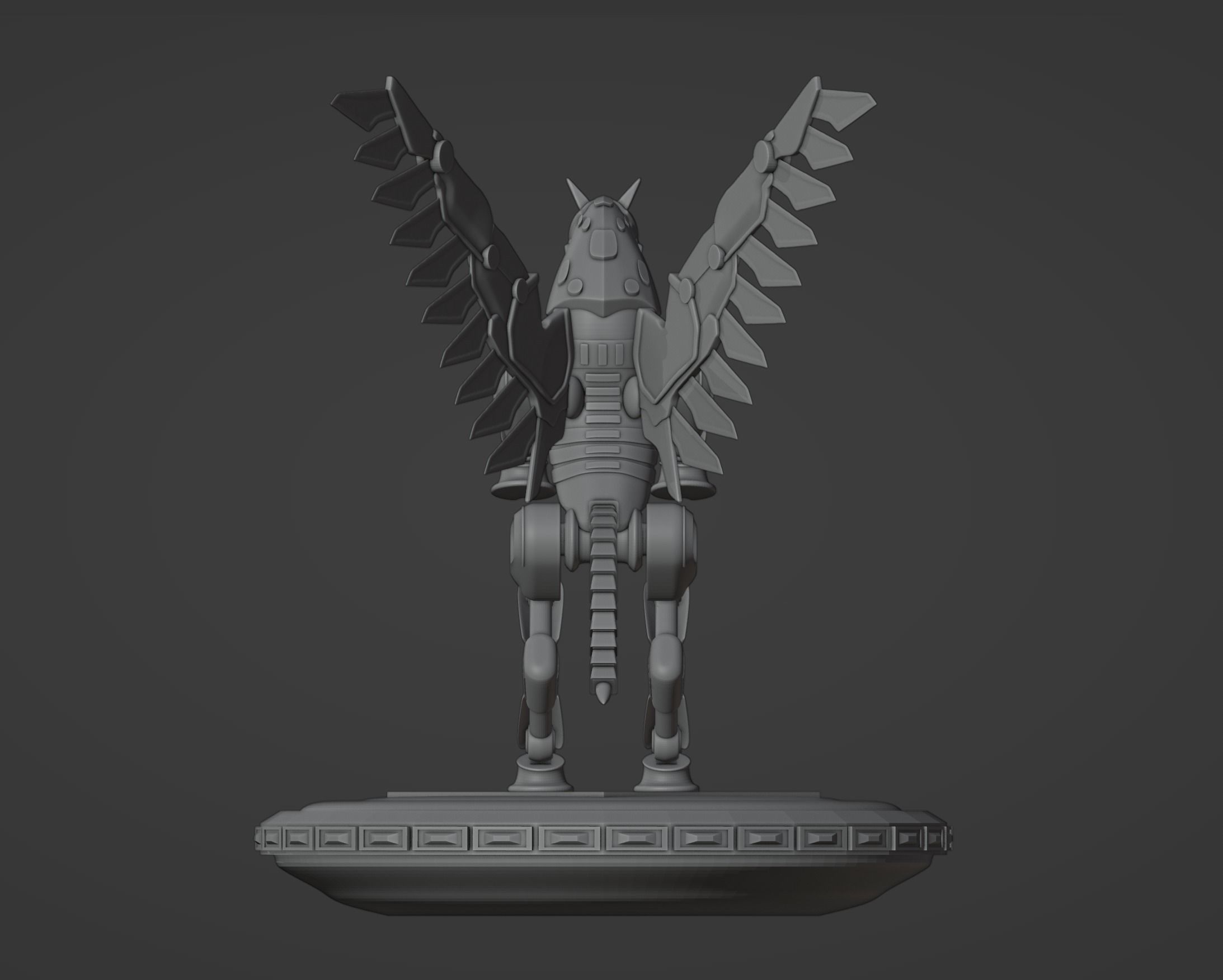 Mechanical Pegasus 3D print model_4