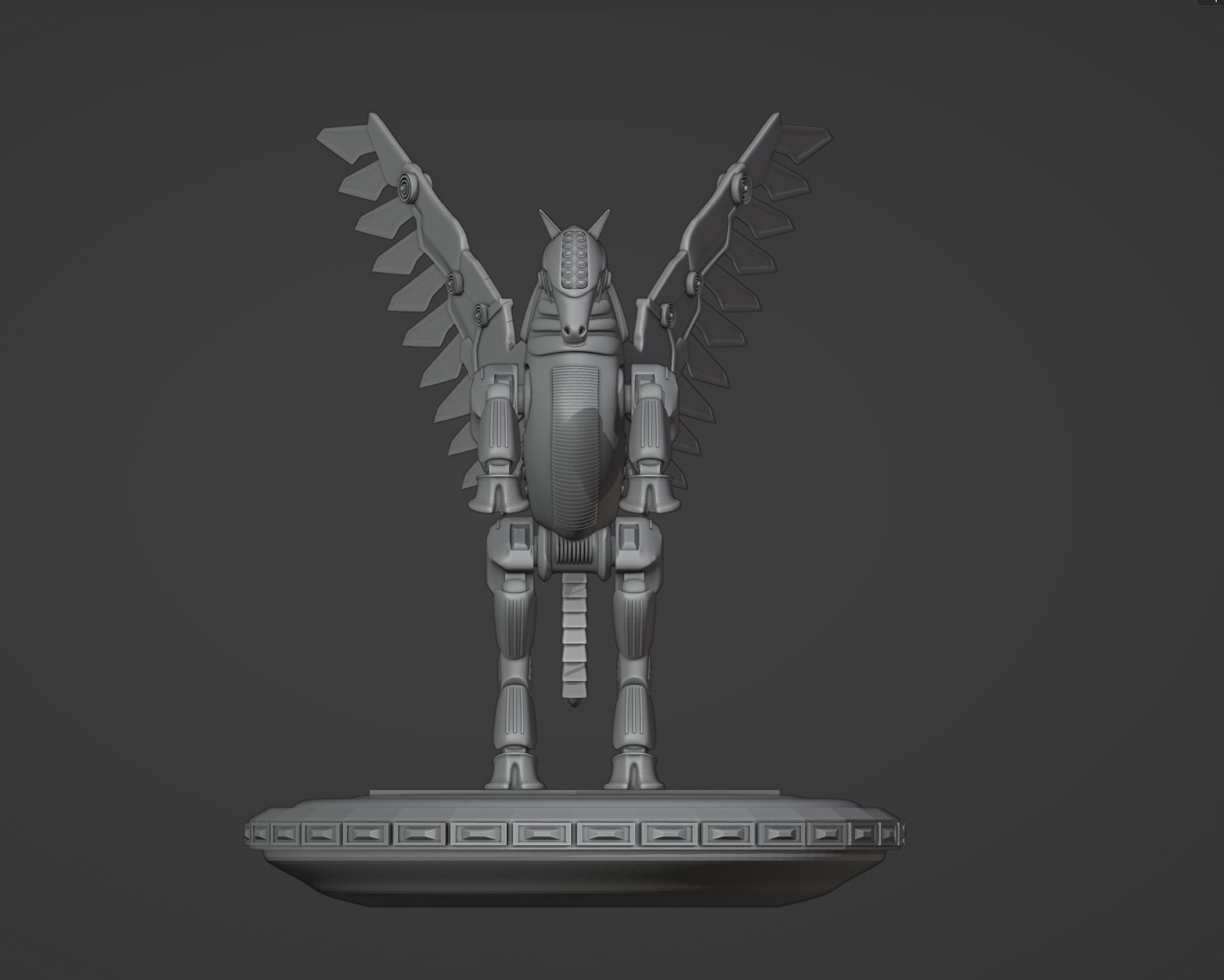Mechanical Pegasus 3D print model_3