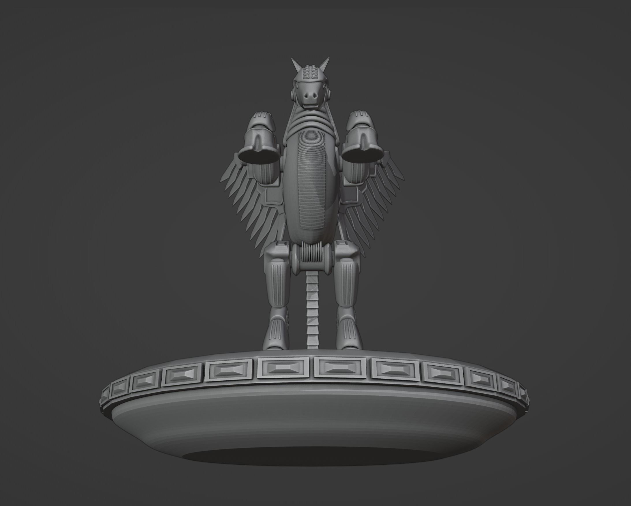 Mechanical Pegasus 3D print model_9