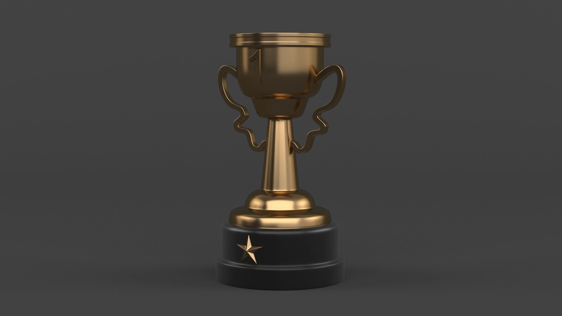 Trophy Cups 3D model_2