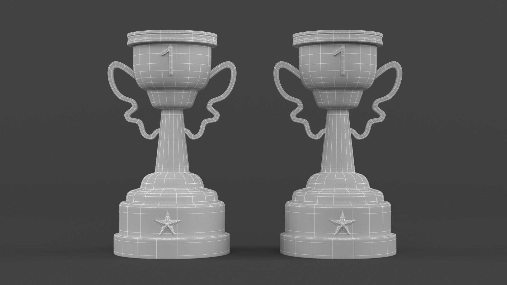 Trophy Cups 3D model_5