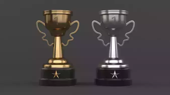 Trophy Cups 3D model