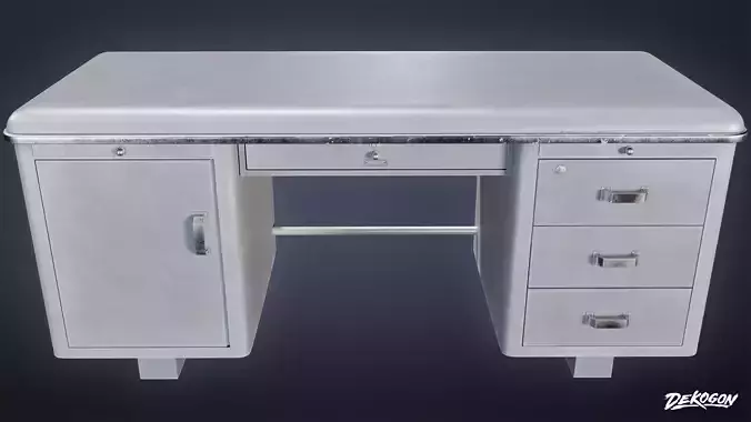 SUBURBS - Desk Office 08 - LOW POLY AND NANITE