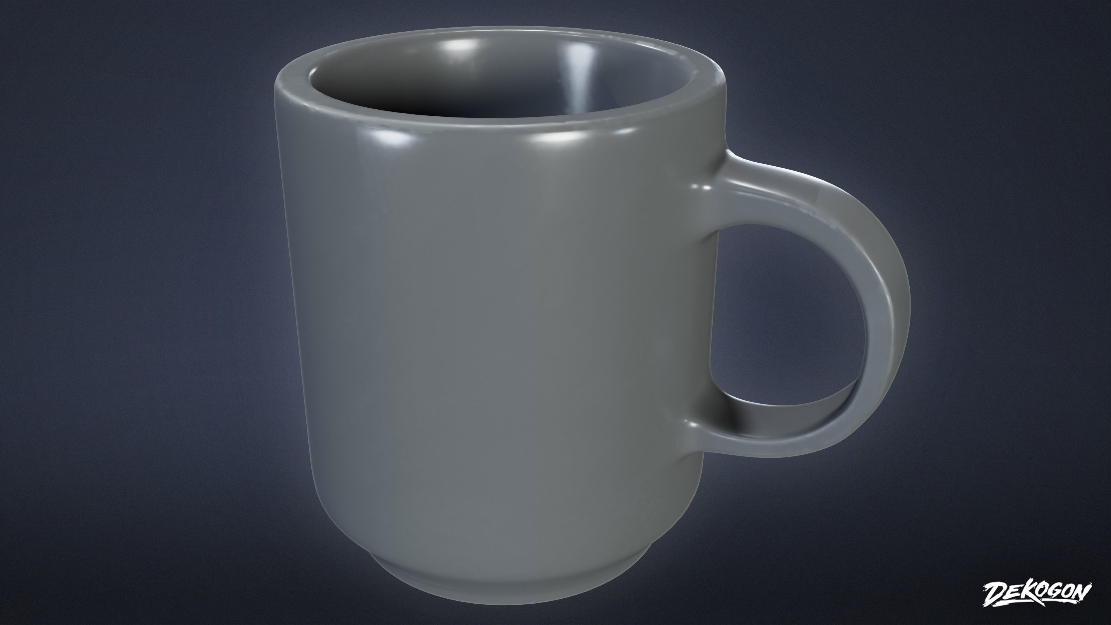 SUBURBS - Desk Set 01 - LOW POLY AND NANITE Low-poly 3D model_3