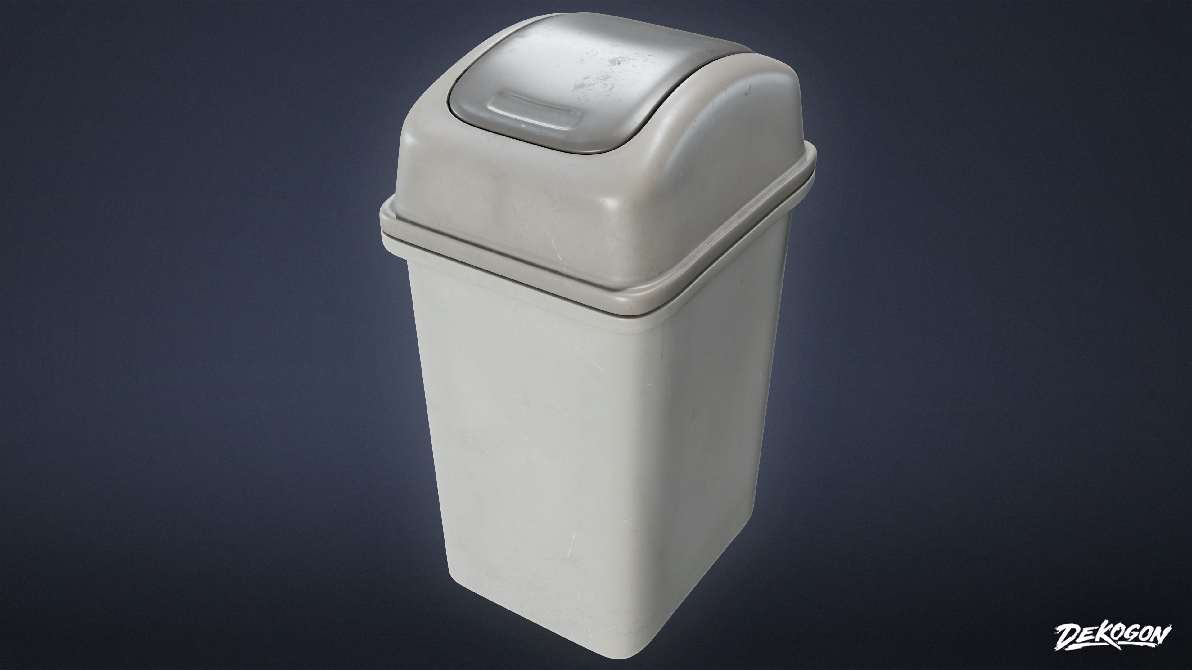 SUBURBS - Desk Set 01 - LOW POLY AND NANITE Low-poly 3D model_12