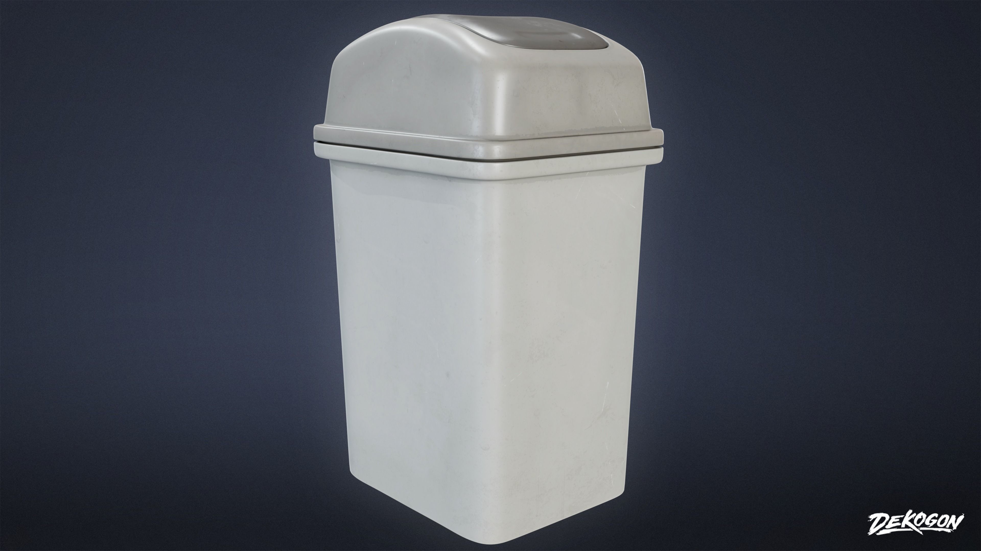 SUBURBS - Desk Set 01 - LOW POLY AND NANITE Low-poly 3D model_13