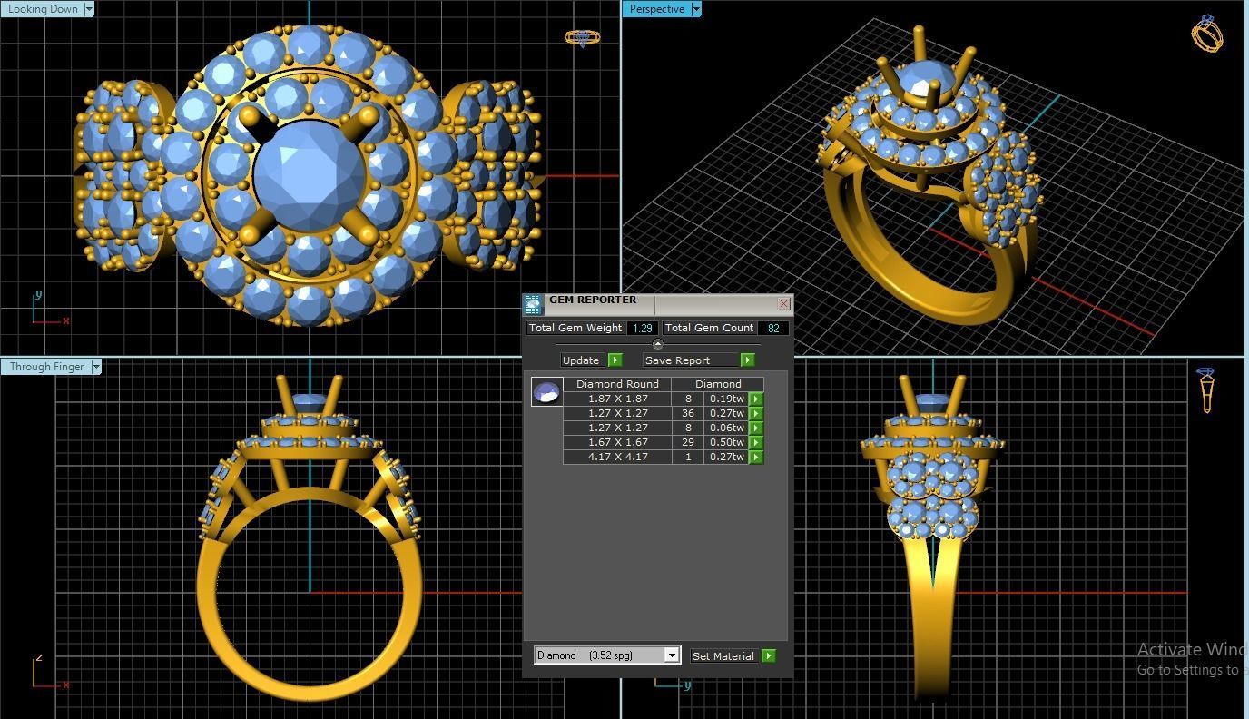 Women Ring 3D print model_1