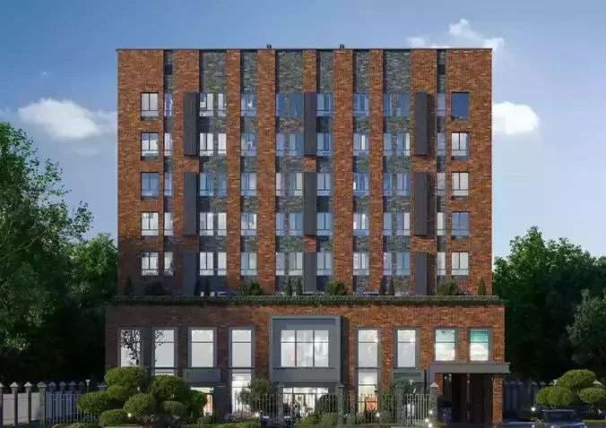 8 floor modern residential complex 