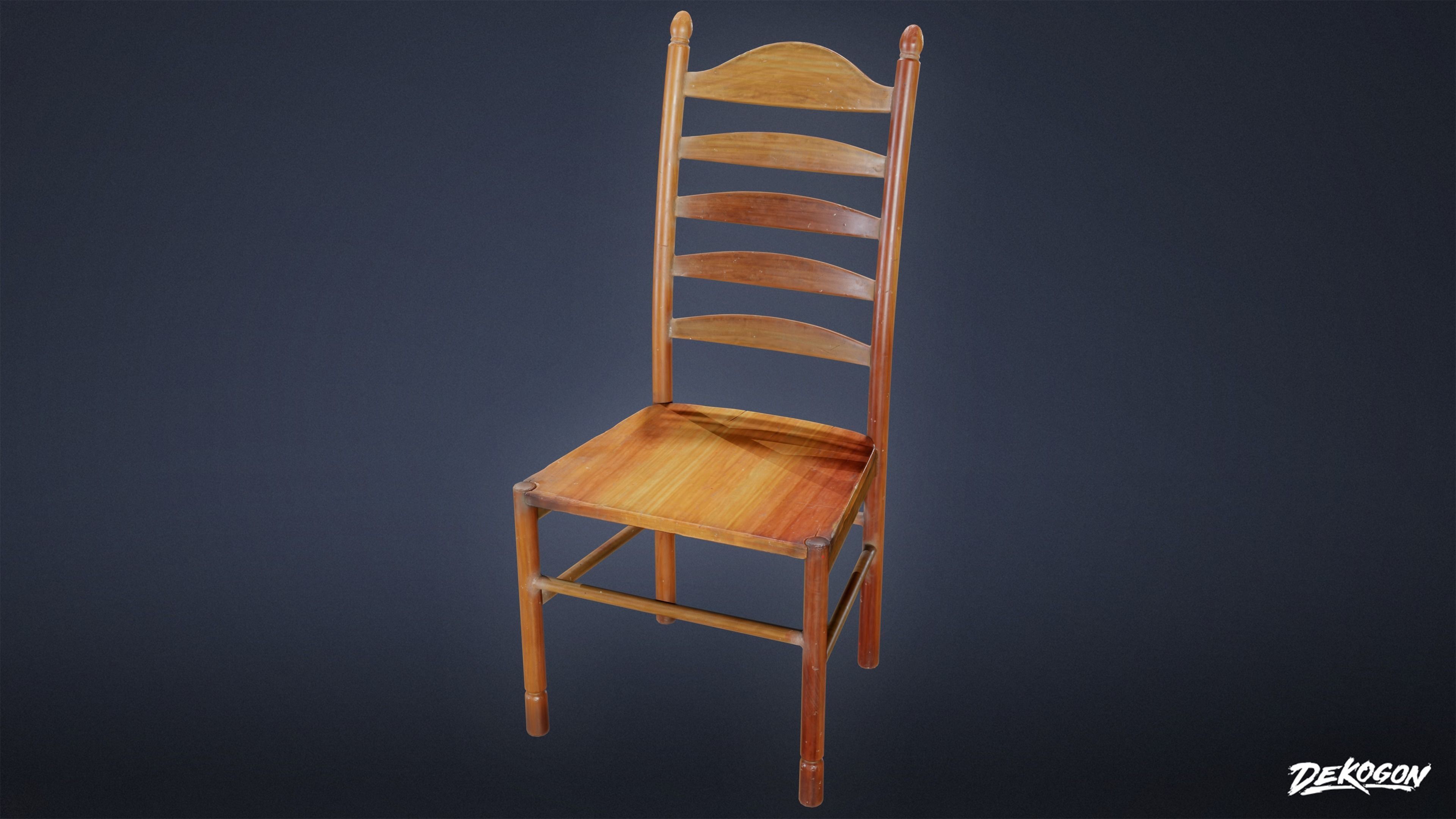 SUBURBS - Dining Set Farmhouse 01 - LOW POLY AND NANITE Low-poly 3D model_1