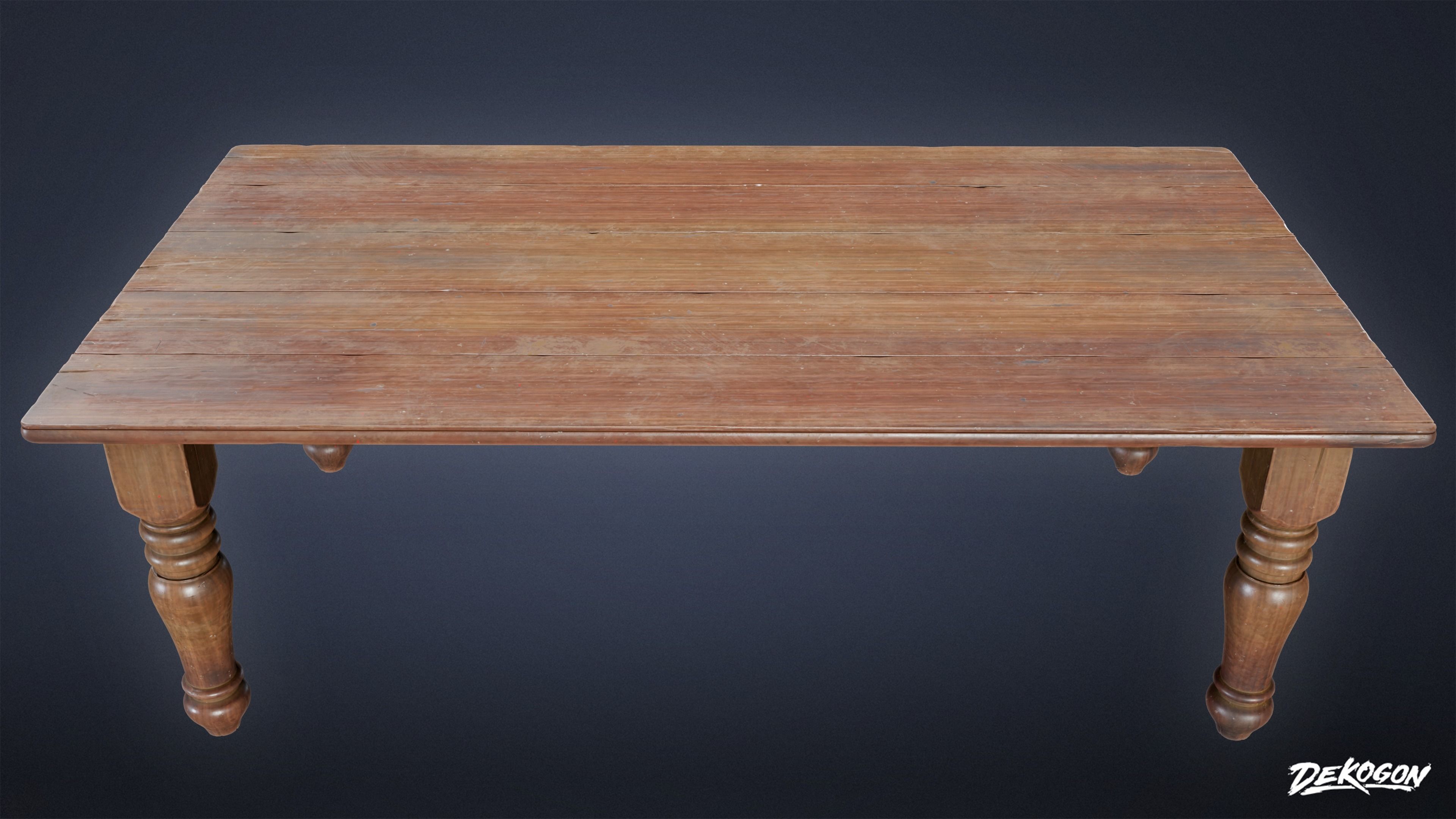 SUBURBS - Dining Set Farmhouse 01 - LOW POLY AND NANITE Low-poly 3D model_5