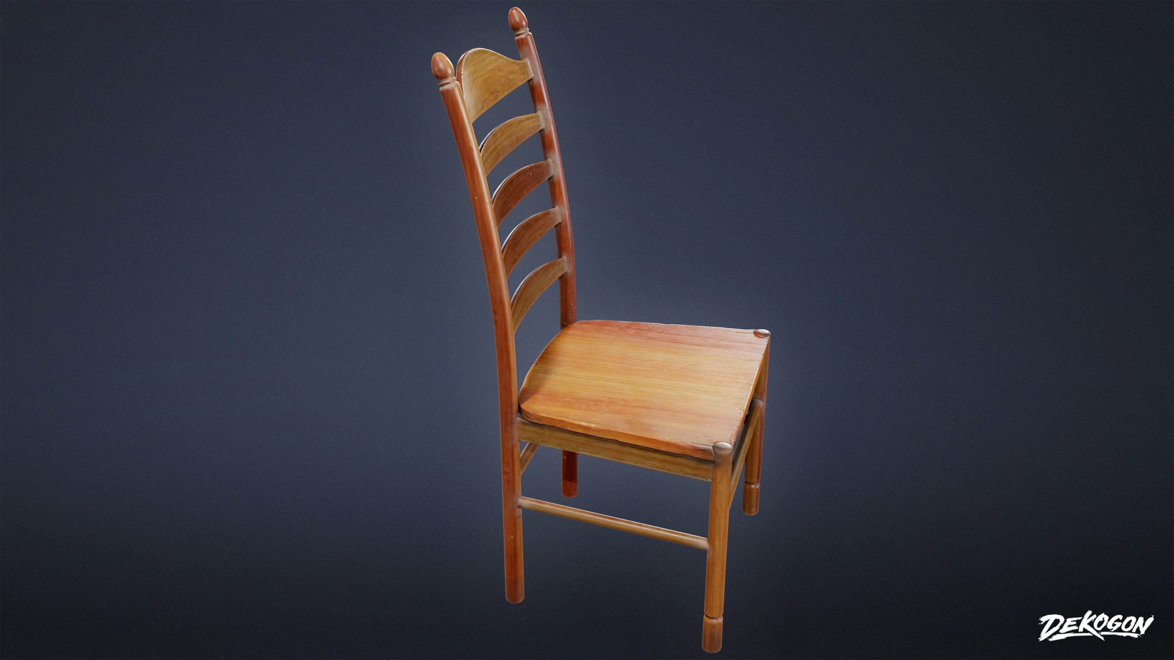 SUBURBS - Dining Set Farmhouse 01 - LOW POLY AND NANITE Low-poly 3D model_2