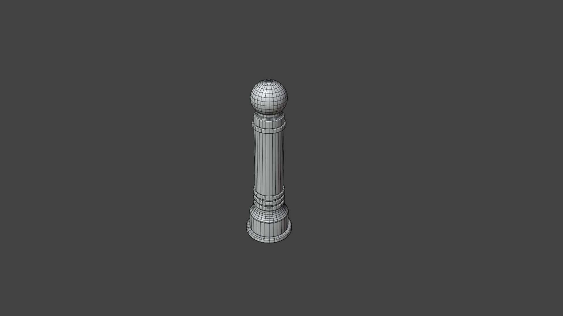 Bollards Pack Low-poly 3D model_22