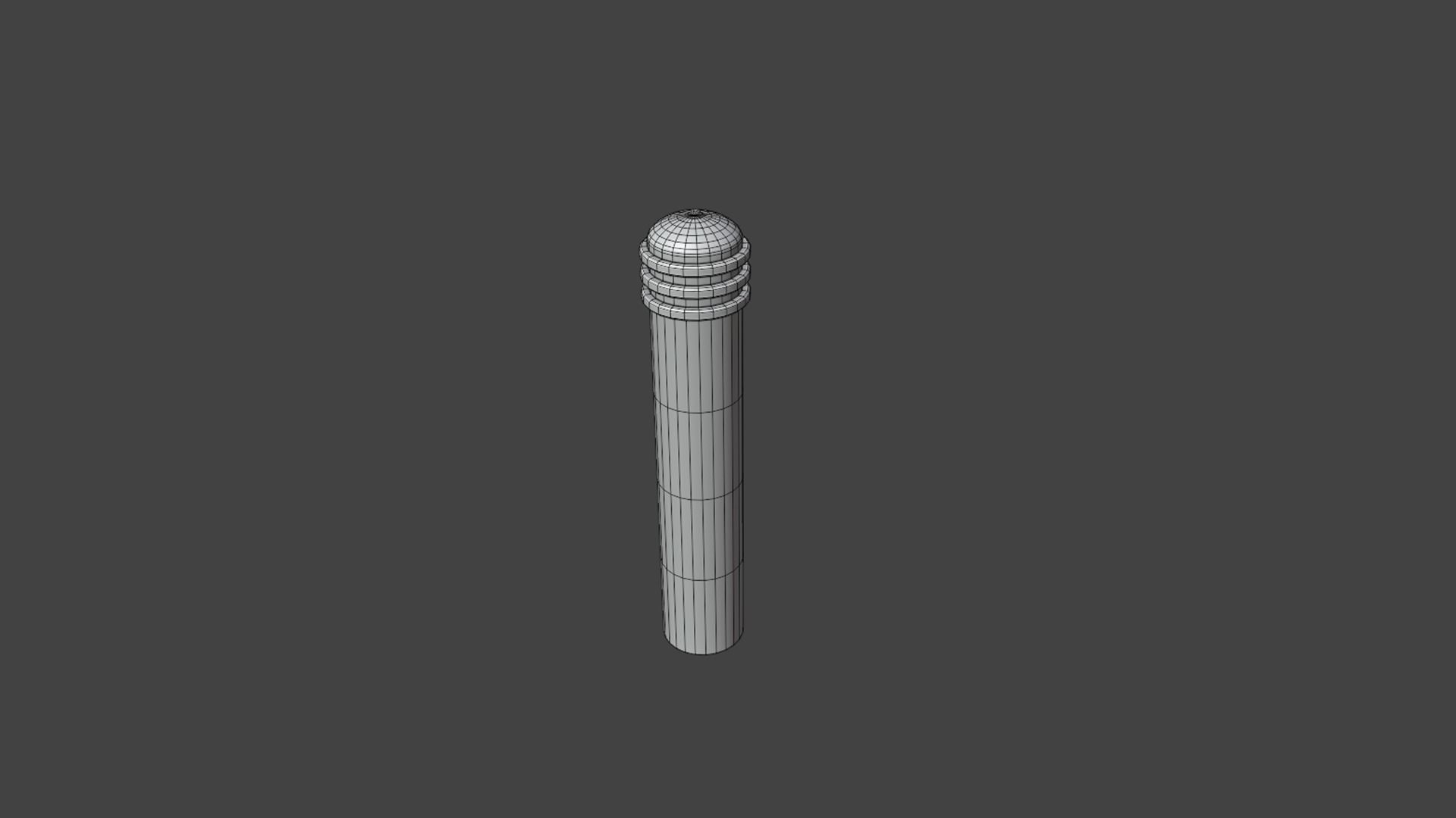 Bollards Pack Low-poly 3D model_30