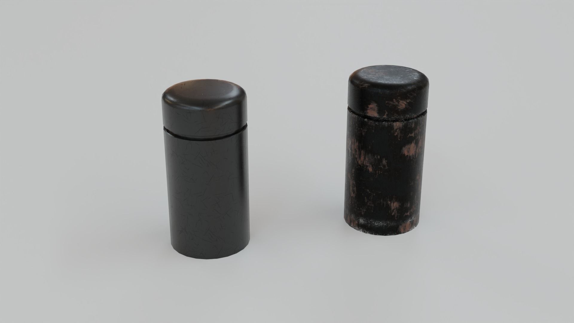 Bollards Pack Low-poly 3D model_12