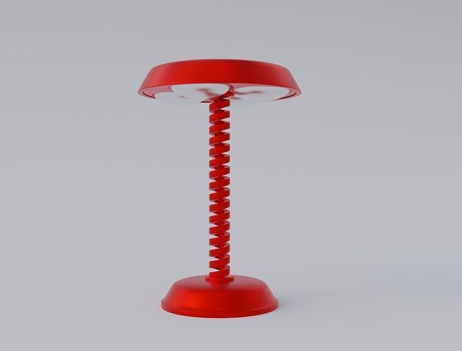Futuristic Table Lamp 3D model