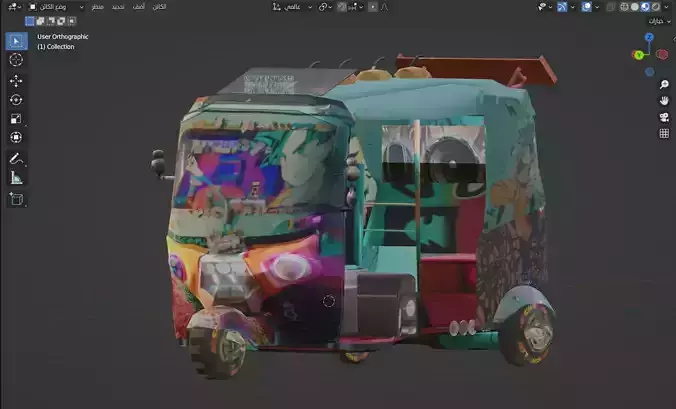 TUKTUK ANIME BEBO 2024 Low-poly 3D model