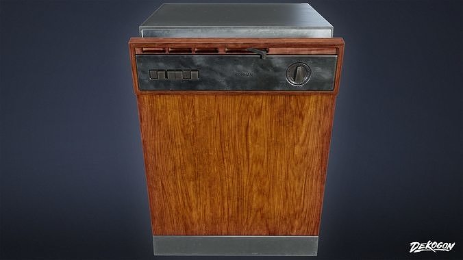SUBURBS - Dishwasher 01 - LOW POLY AND NANITE Low-poly 3D model