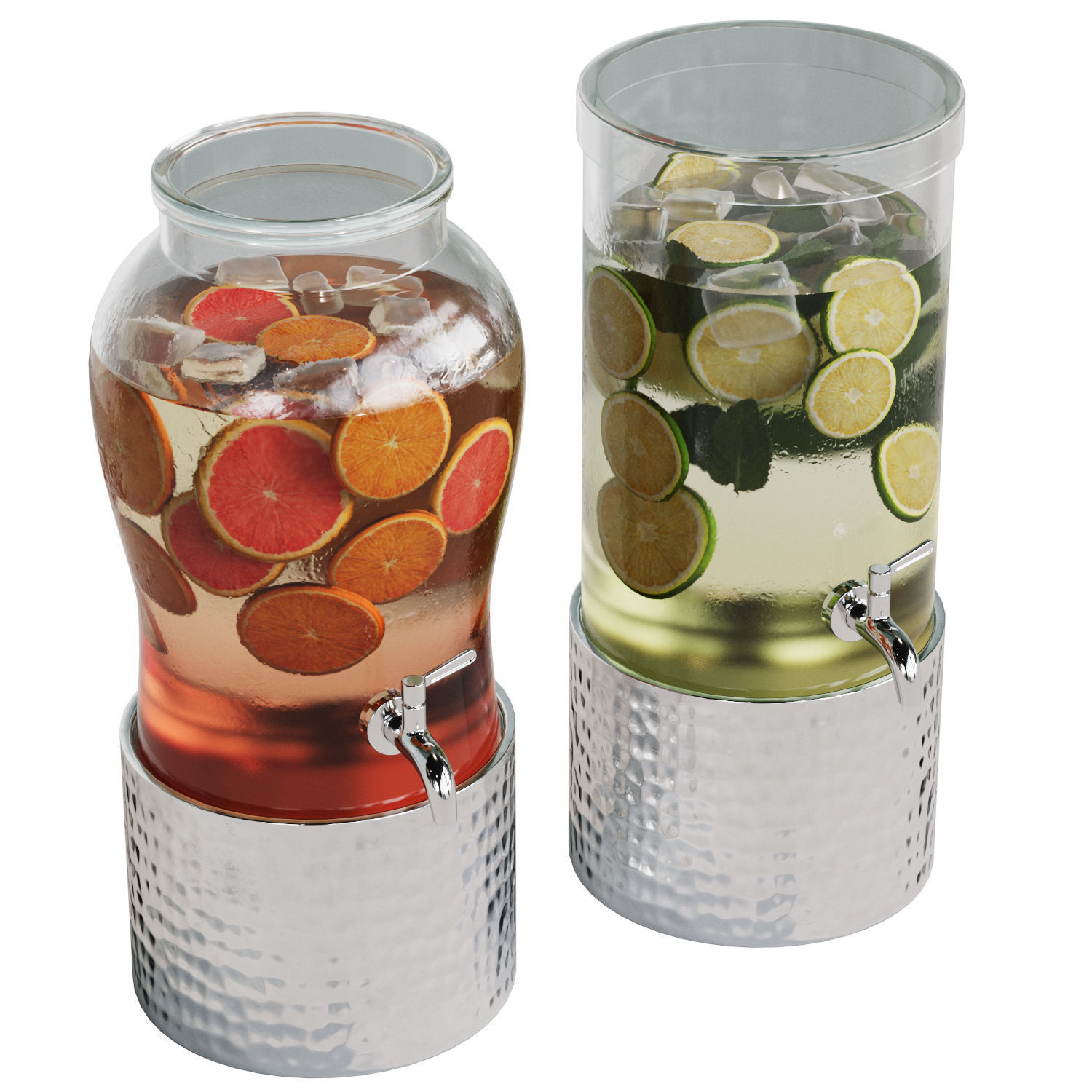 Drink Dispenser Set 3D model_1