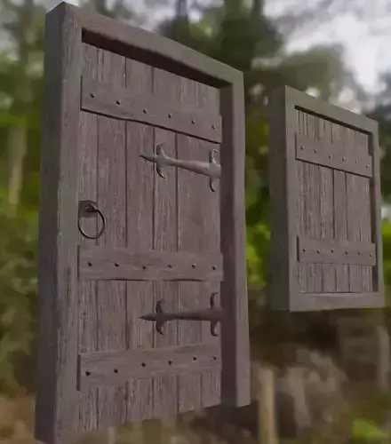 Door and Window Medieval Style