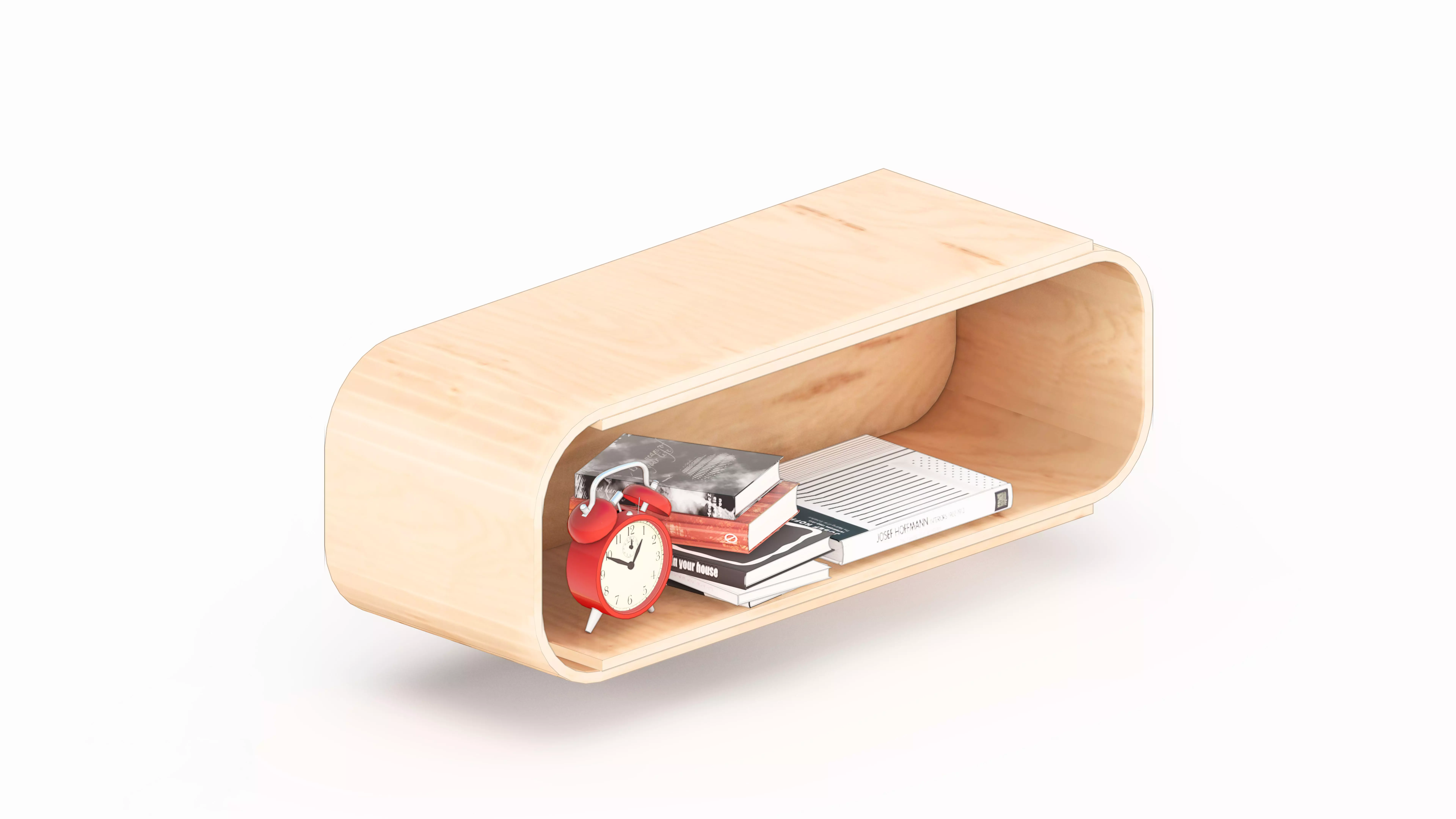 Modular Book Shelf 3D model