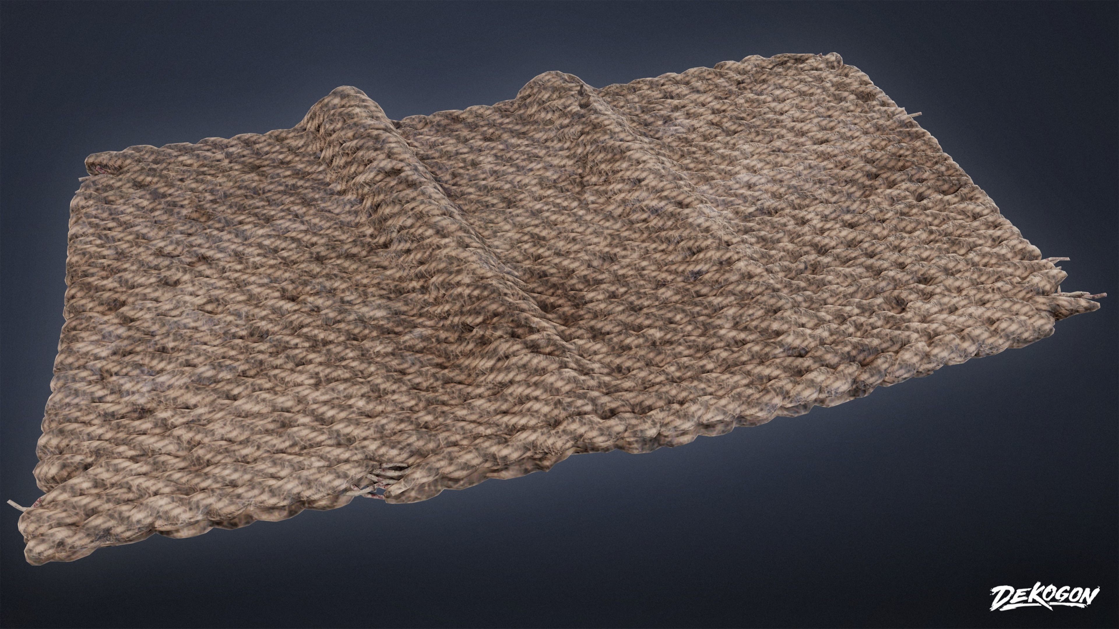 SUBURBS - Doormats 01 - LOW POLY AND NANITE Low-poly 3D model_5