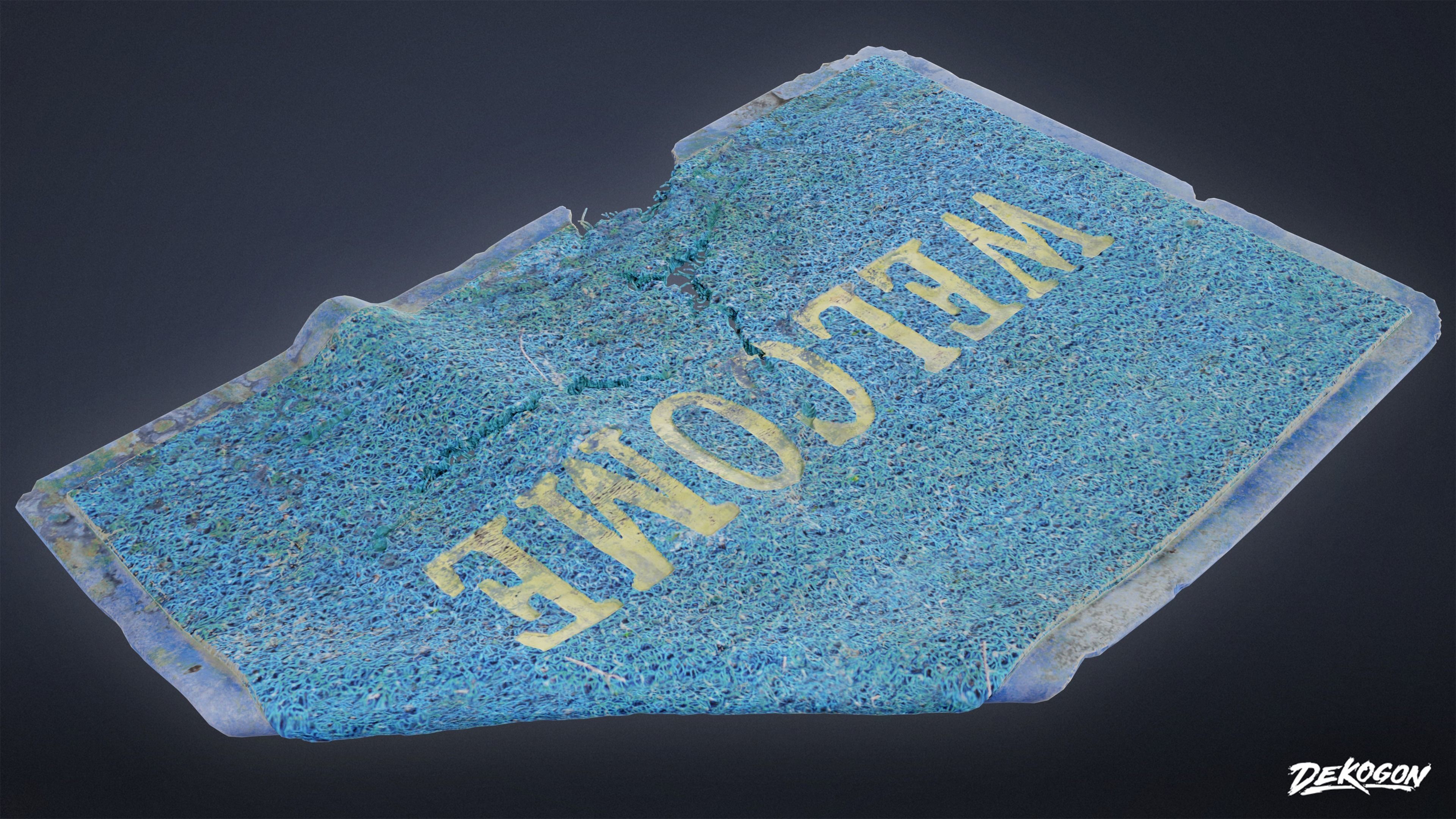 SUBURBS - Doormats 01 - LOW POLY AND NANITE Low-poly 3D model_3