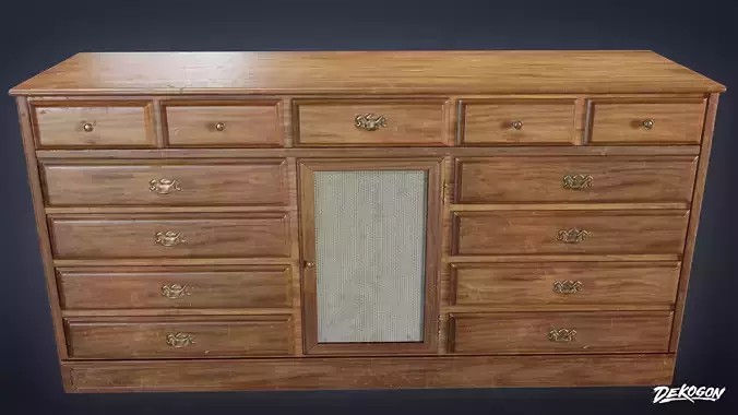 SUBURBS - Dresser 09 - LOW POLY AND NANITE