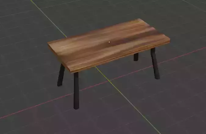 Dining Table Low Poly