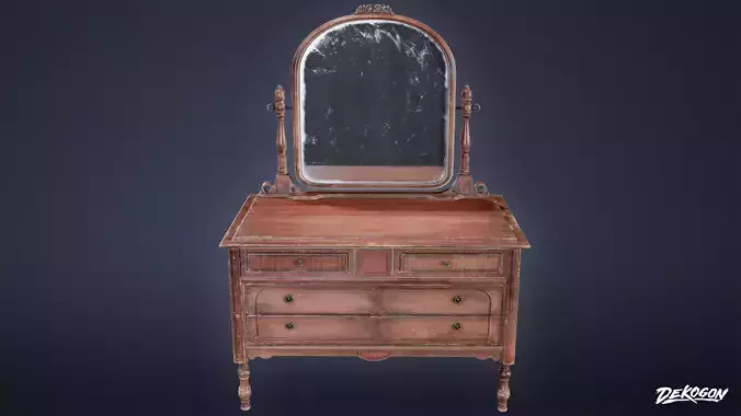 SUBURBS - Dresser 10 - LOW POLY AND NANITE